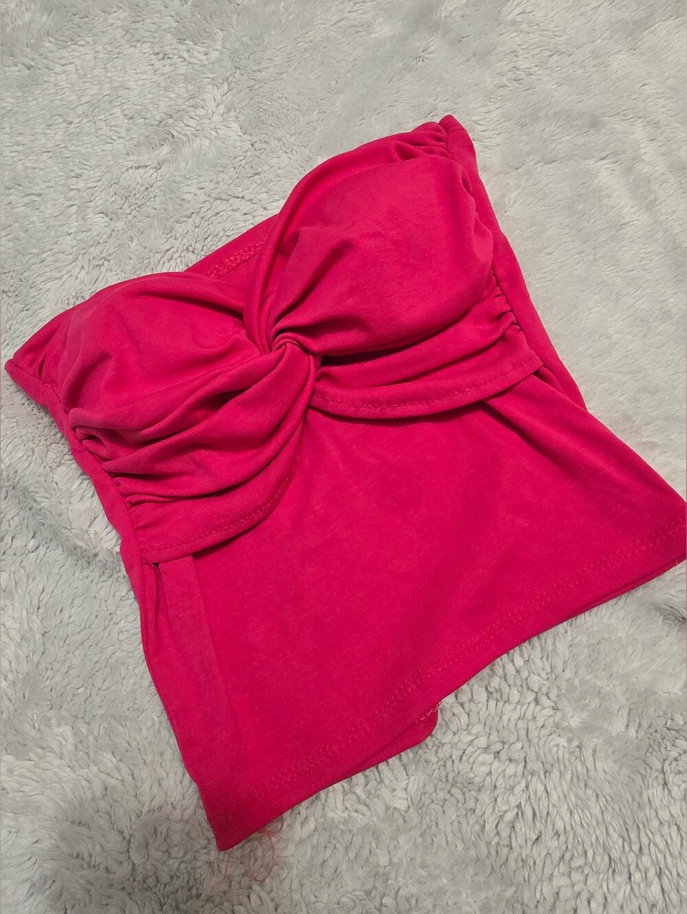 Strapless Hot Pink Tube Top